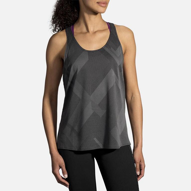 Brooks ARRAY Running Tank Top Womens Sale - Grey (XBE215684)